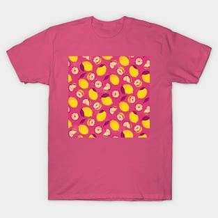 Hot Pink Summer Lemons T-Shirt